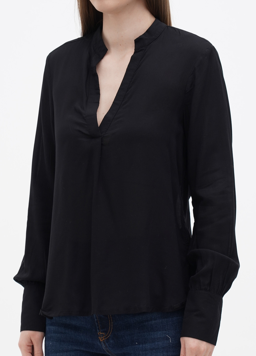 Чорна демісезонна блуза S.Oliver