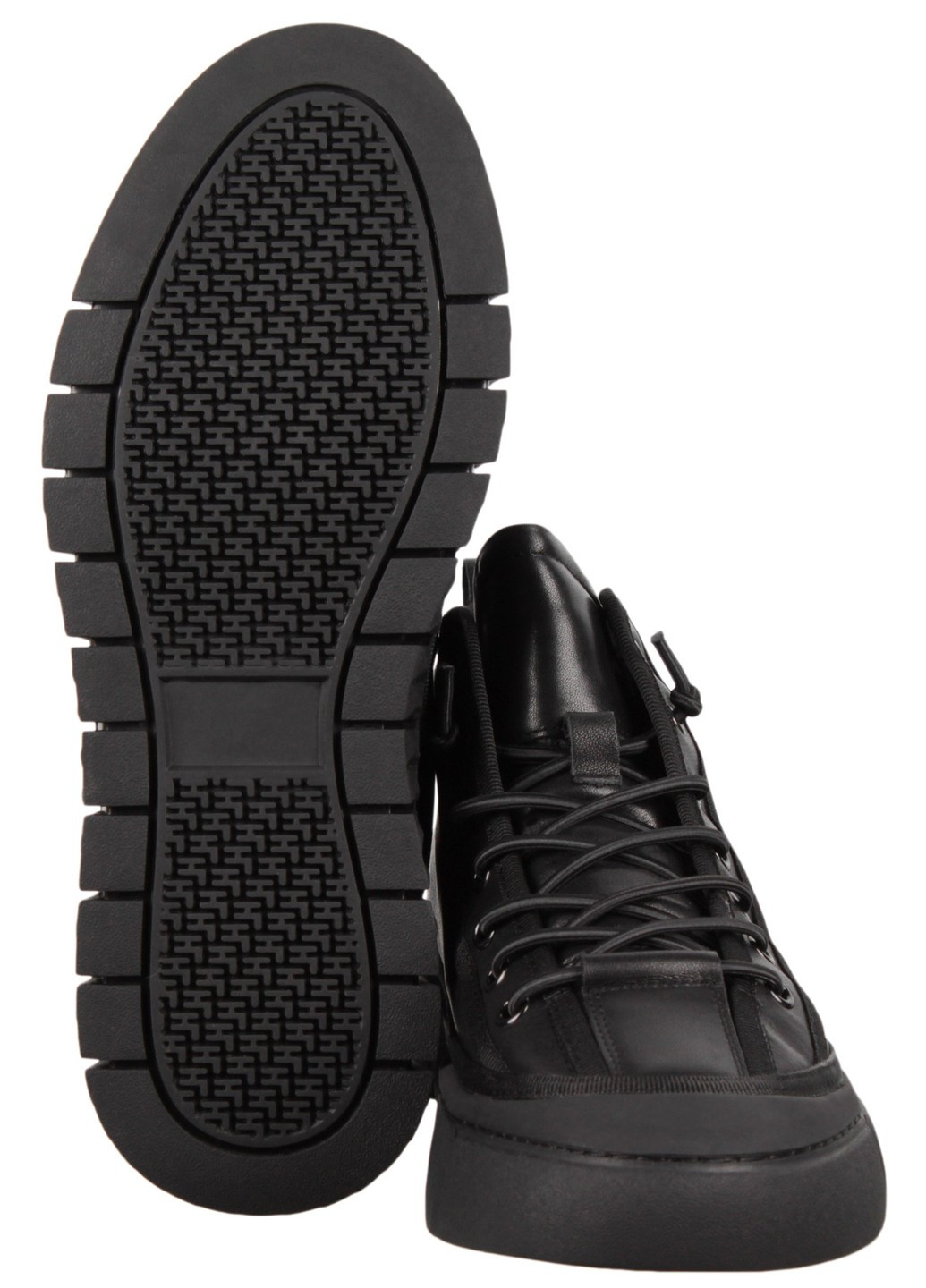 Черные зимние мужские ботинки 198778 Fabio Moretti