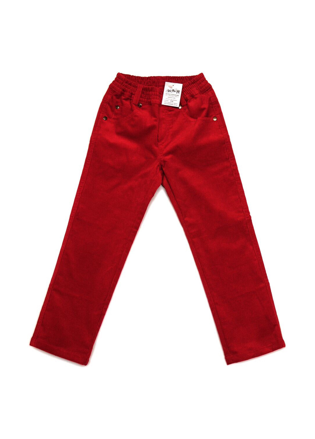 Красные кэжуал демисезонные прямые брюки Do-Re-Mi