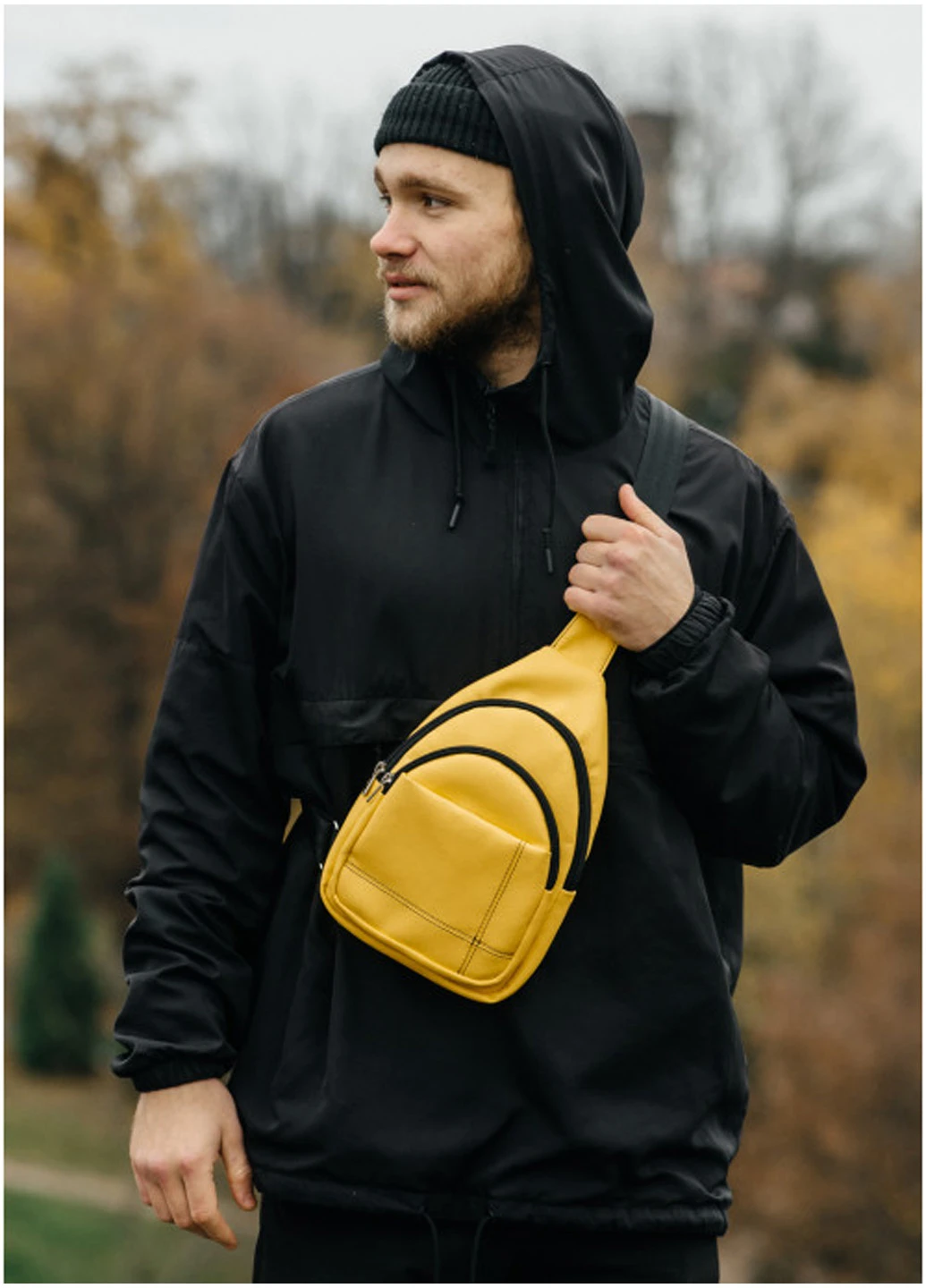 Чоловіча сумка через плече 29х6х19 см Sambag (210475175)