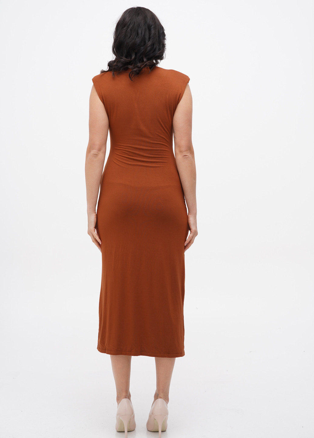 Коричнева кежуал сукня Good American однотонна