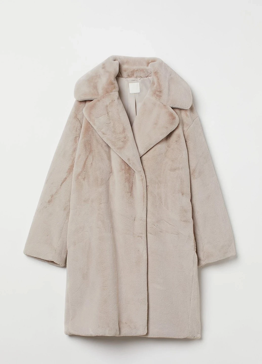 Светло-бежевое зимнее Пальто H&M
