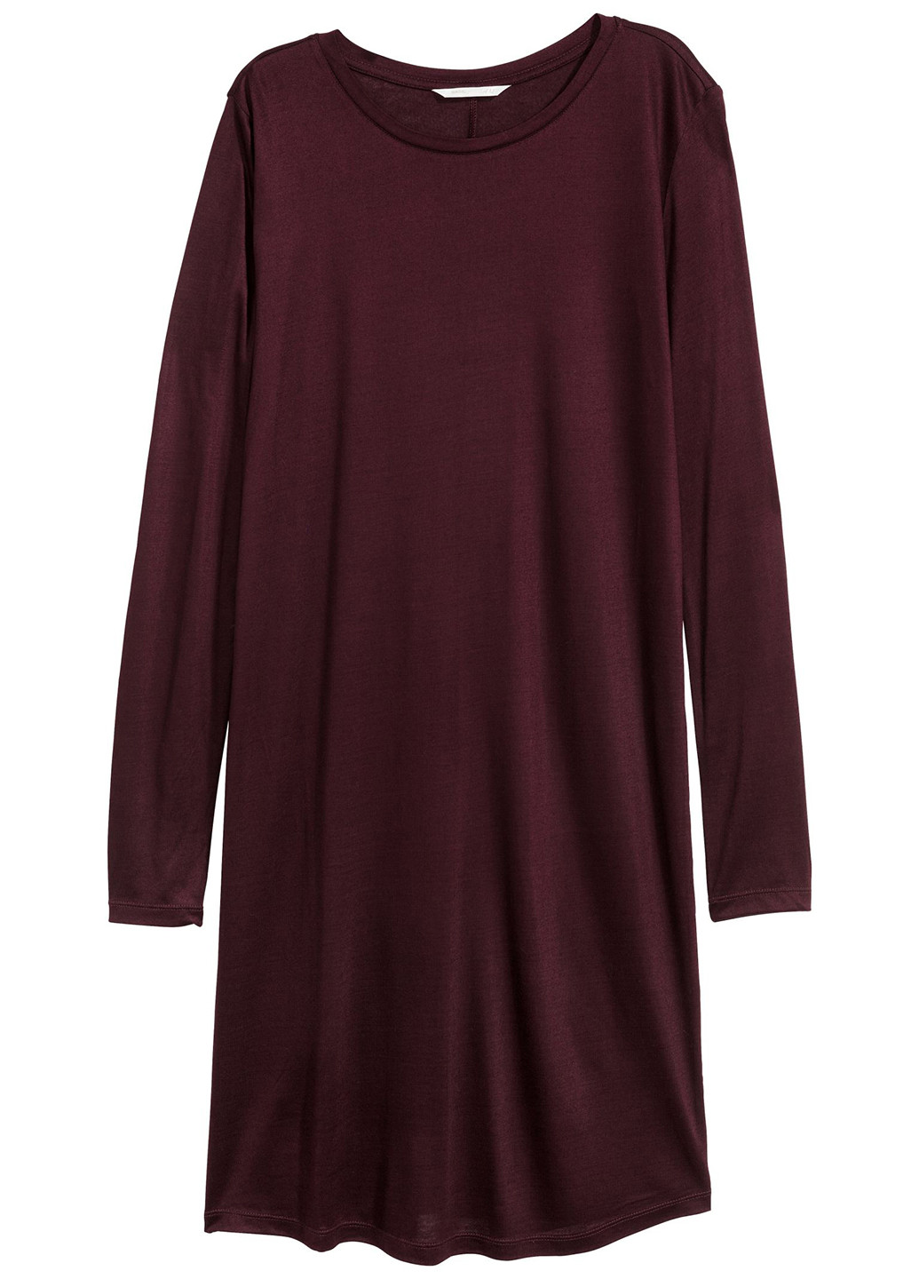 Вишневое кэжуал платье платье-свитер H&M однотонное