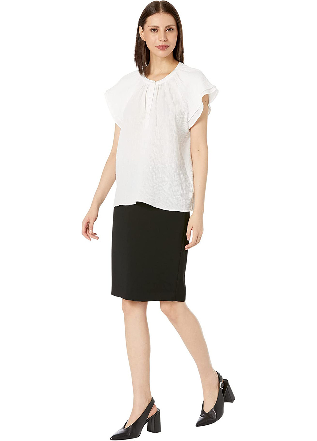 Белая летняя блузка Calvin Klein