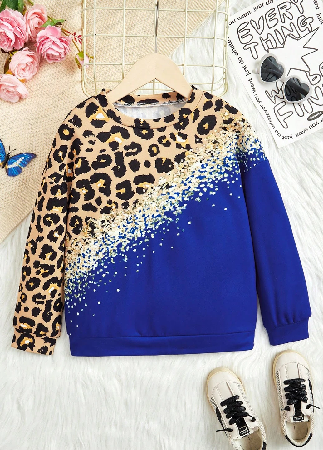 SHEIN світшот колор блок комбінований кежуал трикотаж, поліестер