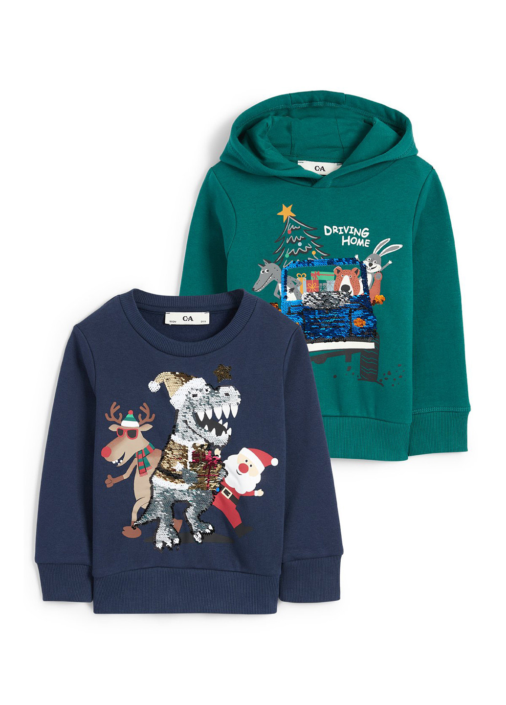 Комбінований демісезонний комплект (худі, світшот) C&A