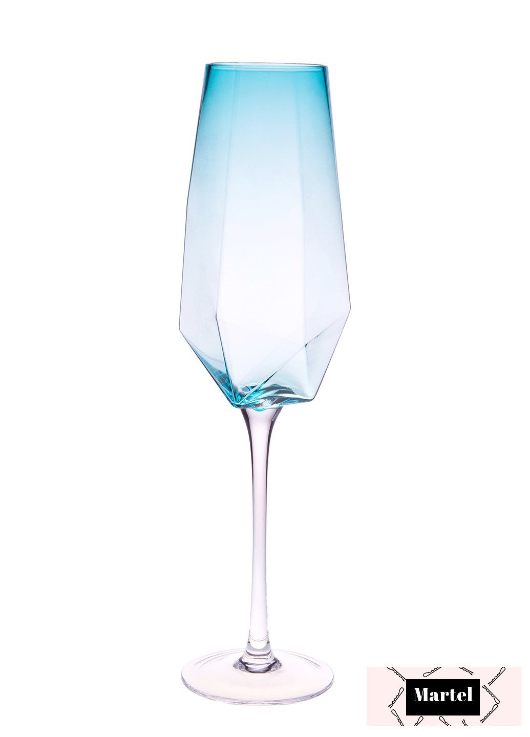 Бокал для шампанского Blue Lagoon, 350 мл Martel (212320798)