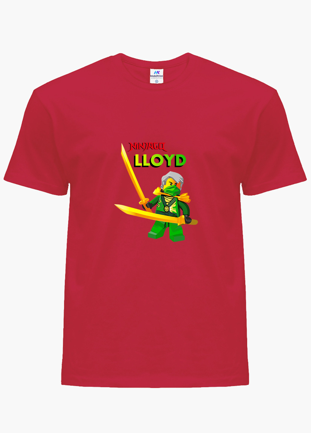 Червона демісезонна футболка дитяча ллойд гармадон лего ніндзяго (lloyd montgomery garmadon lego ninjago masters of spinjitzu) (9224-2641) MobiPrint