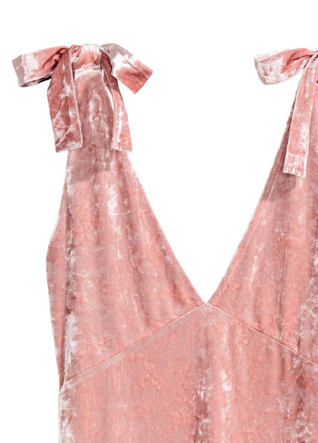 Светло-розовое коктейльное платье с открытой спиной H&M