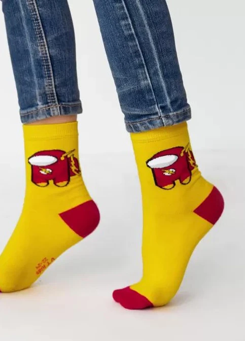 Жовті шкарпетки V&T Socks (251966147)