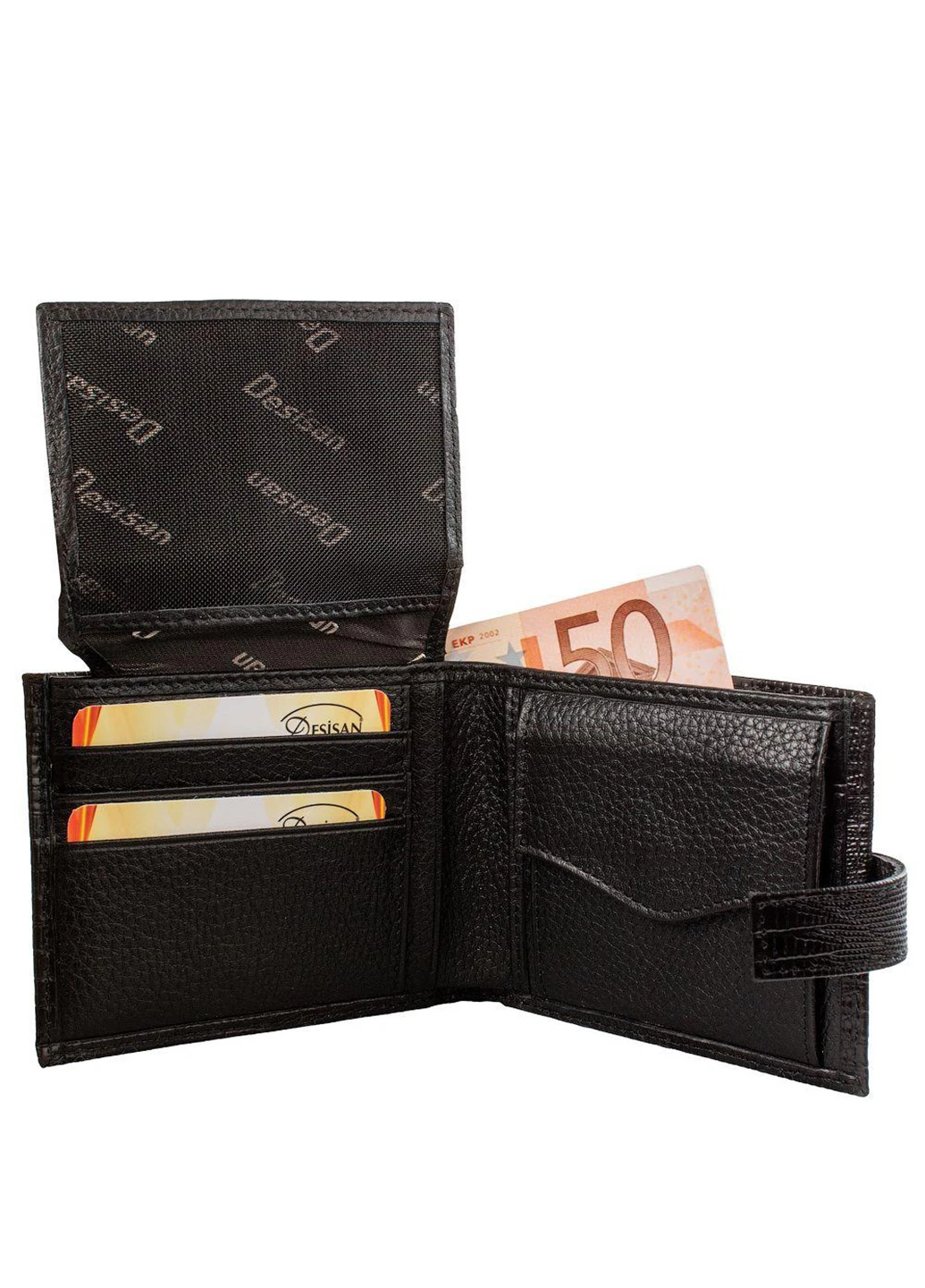 Мужское кожаное портмоне 12х9,5х2,5 см Desisan (213368344)