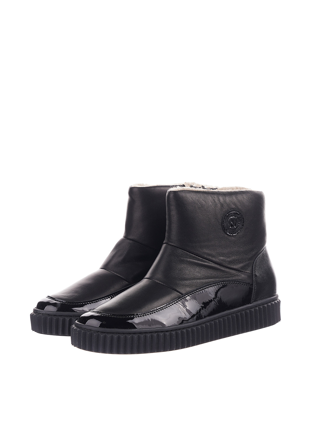 Черные кэжуал зимние ботинки Naturino