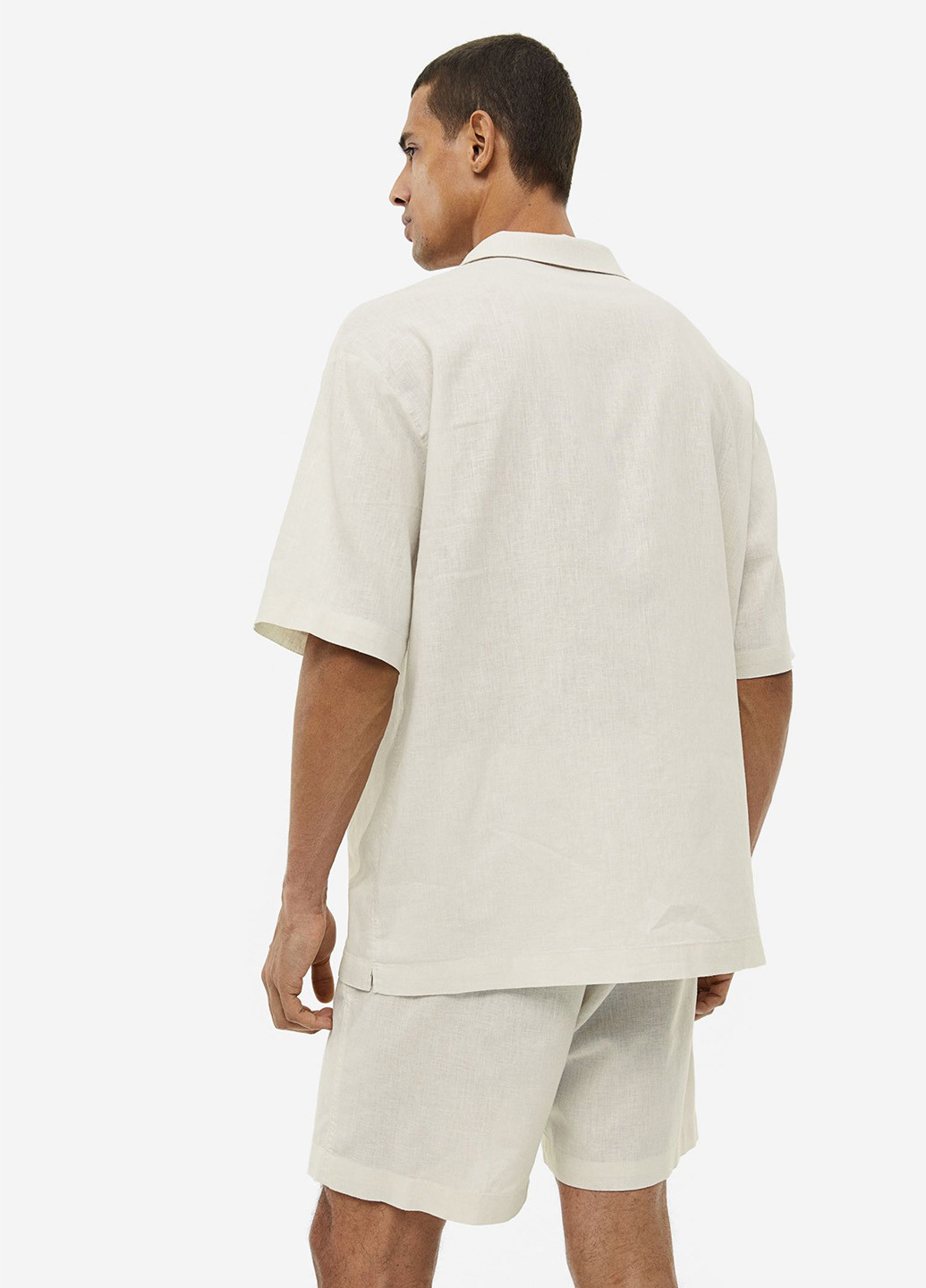 Светло-бежевая домашний рубашка однотонная H&M