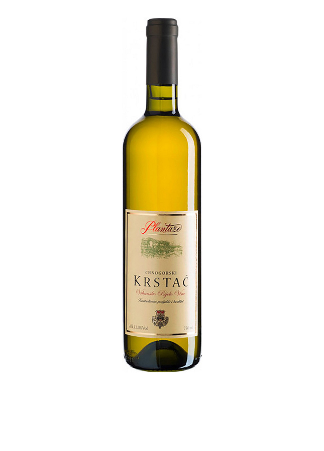 Вино Crnogorski Krstac біле сухе, 0,75 л Plantaze (229948875)
