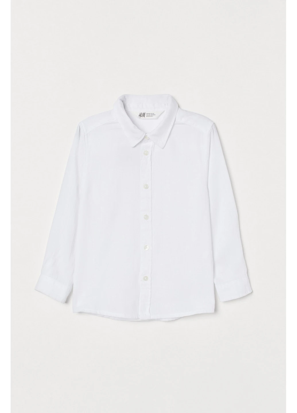 Белая кэжуал рубашка H&M
