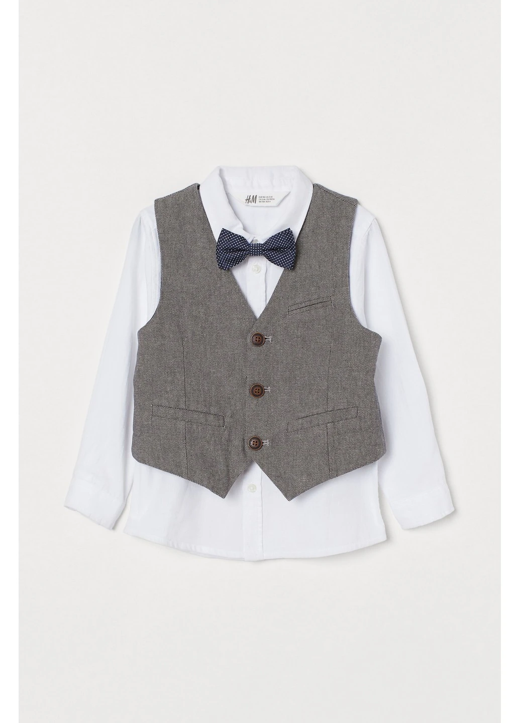 Белая кэжуал рубашка H&M