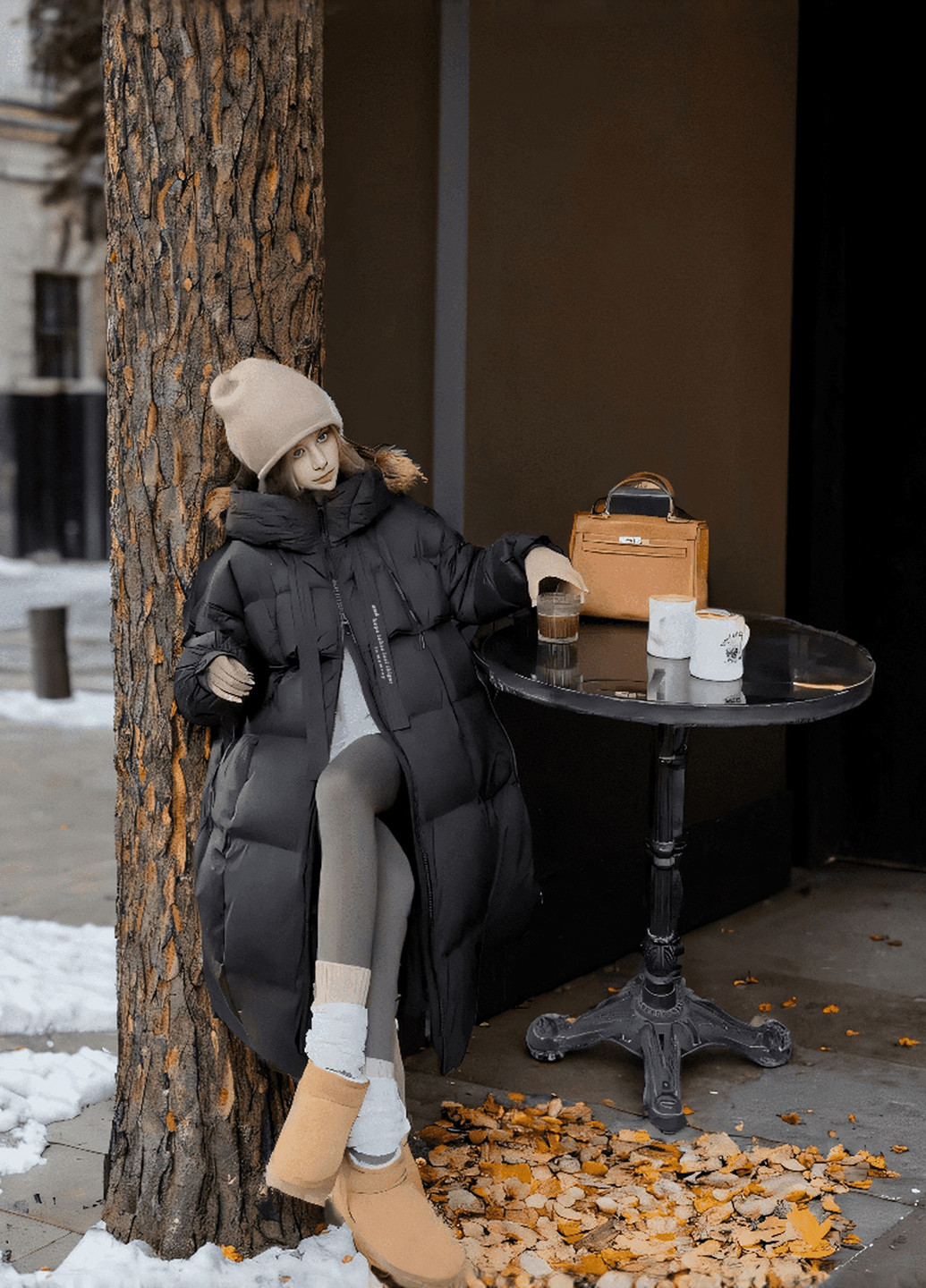 Чорна демісезонна куртка SHEIN