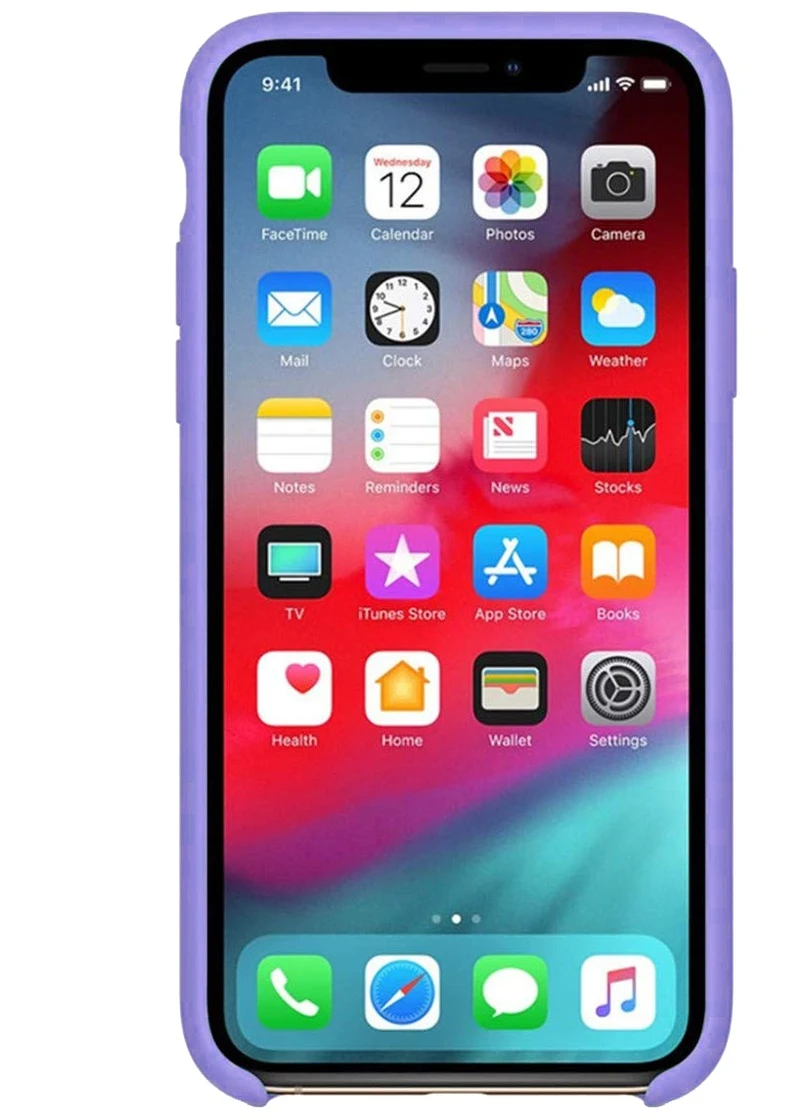 Чохол Silicone Case without Logo (AA) для Apple iPhone XS Max (6.5 ') Бузковий / Dasheen (is_00000032492_13) Epik (229727336)