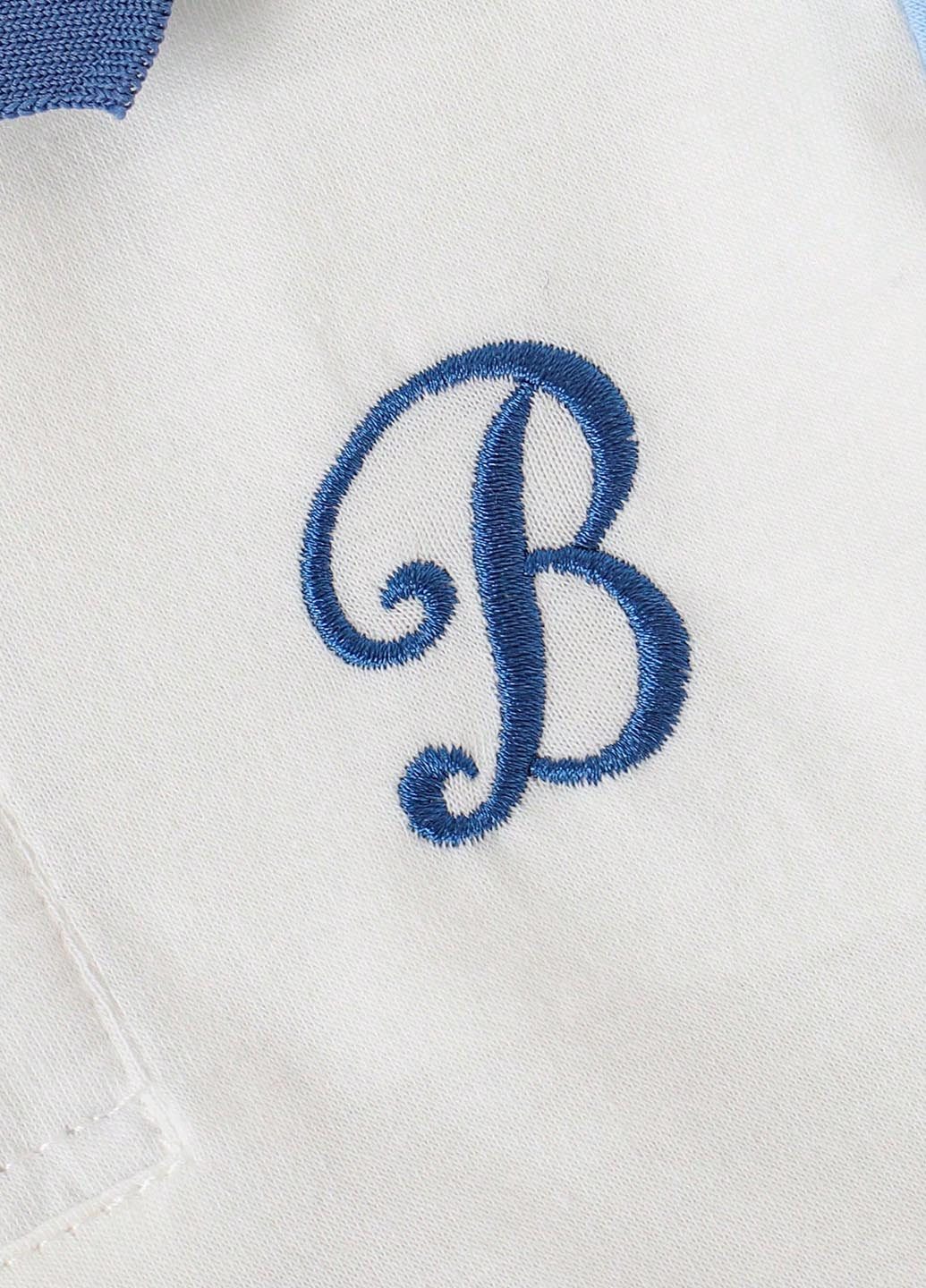 Белая детская футболка-поло для мальчика SHEIN однотонная