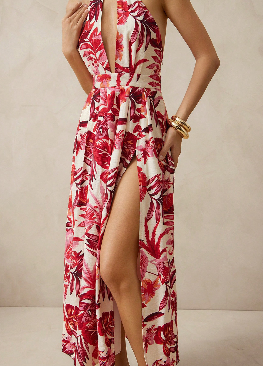 Летний женский сарафан SHEIN в цветочек