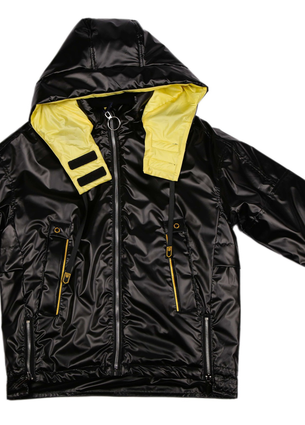 Черная демисезонная куртка 92013 164 черный (2000903847847) Venidise