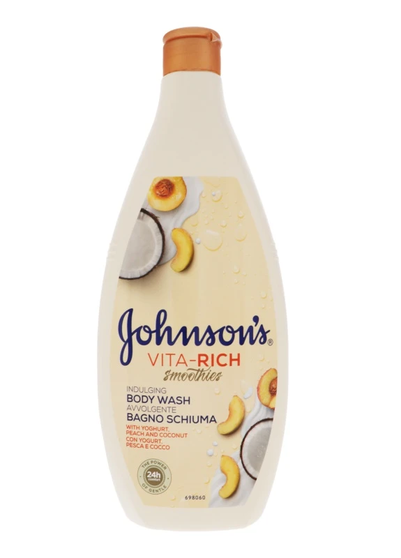 Расслабляющий гель для душа Johnson's Vita-Rich Смузи с йогуртом, кокосом и экстрактом персика 750 мл Vita Rich (248057384)