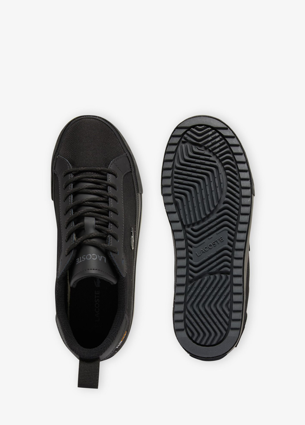 Кроссовки Lacoste Powercourt чёрные демисезоны (329694577)