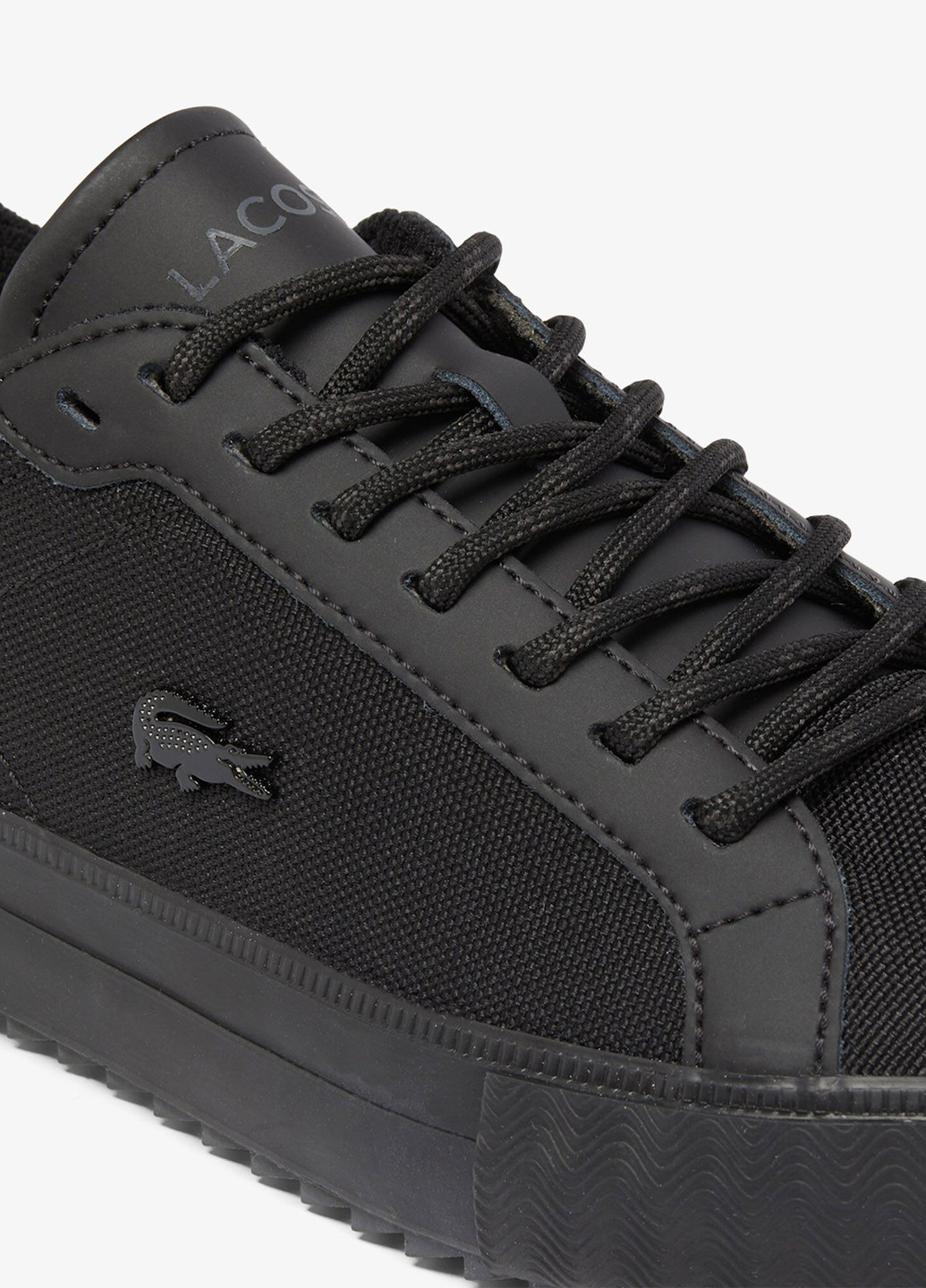 Кроссовки Lacoste Powercourt чёрные демисезоны (329694577)