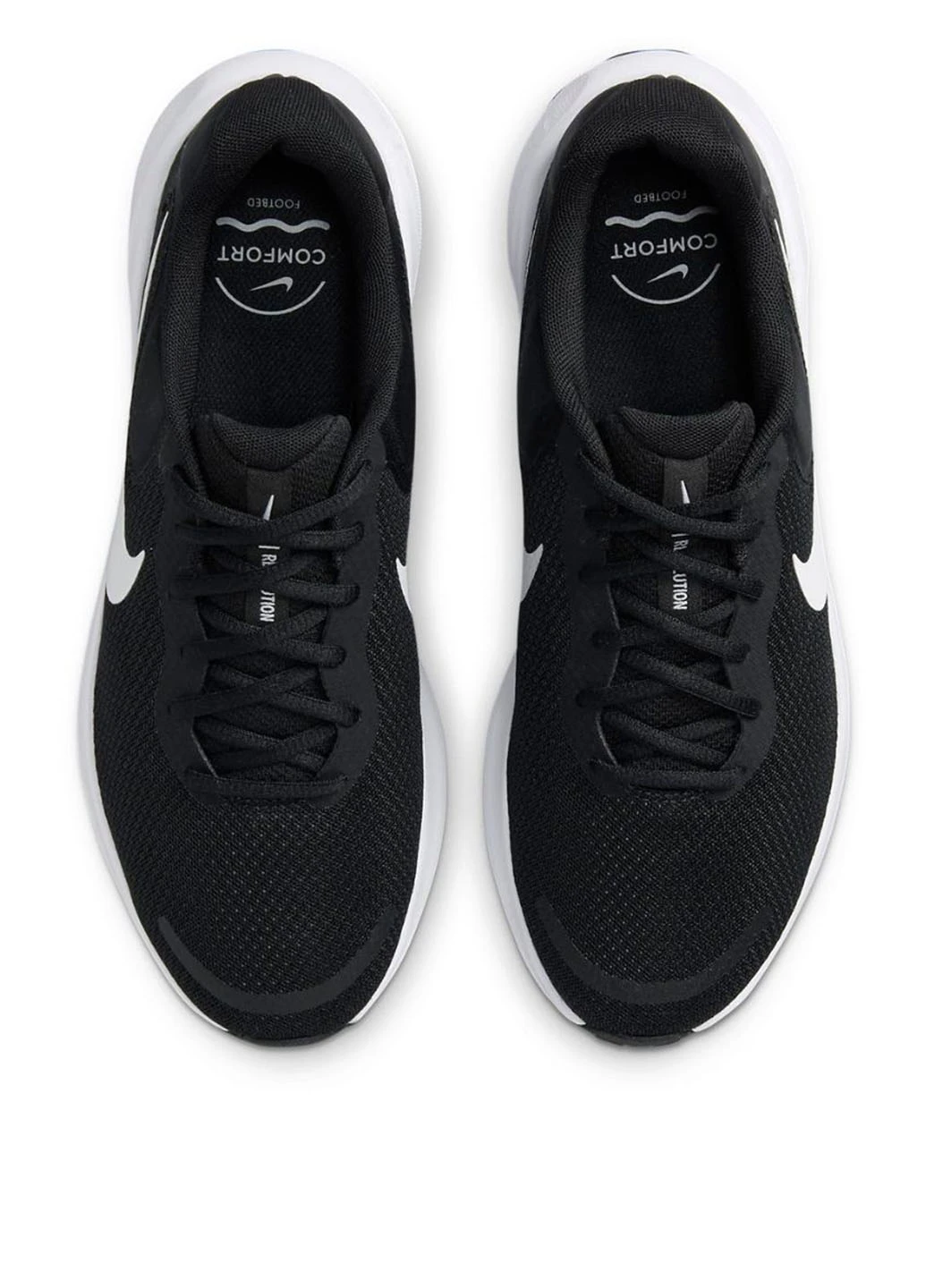 Черно-белые демисезонные кроссовки fb2207-001 Nike REVOLUTION 7