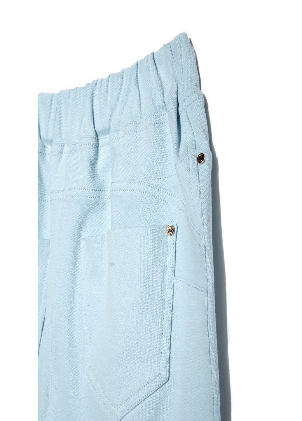 Светло-голубая кэжуал однотонная юбка Conte карандаш