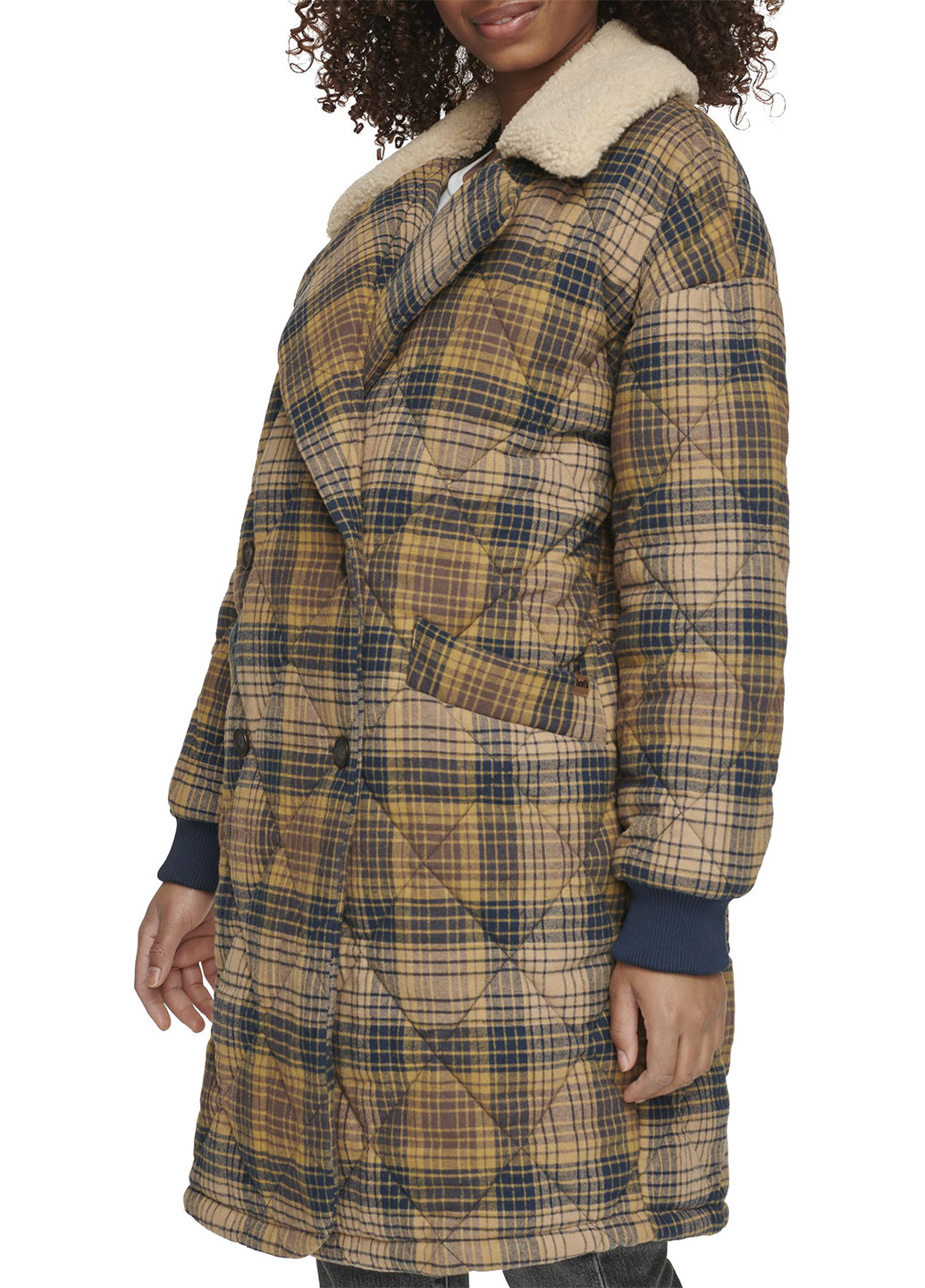 Комбіноване зимнє Пальто двобортне Levi's