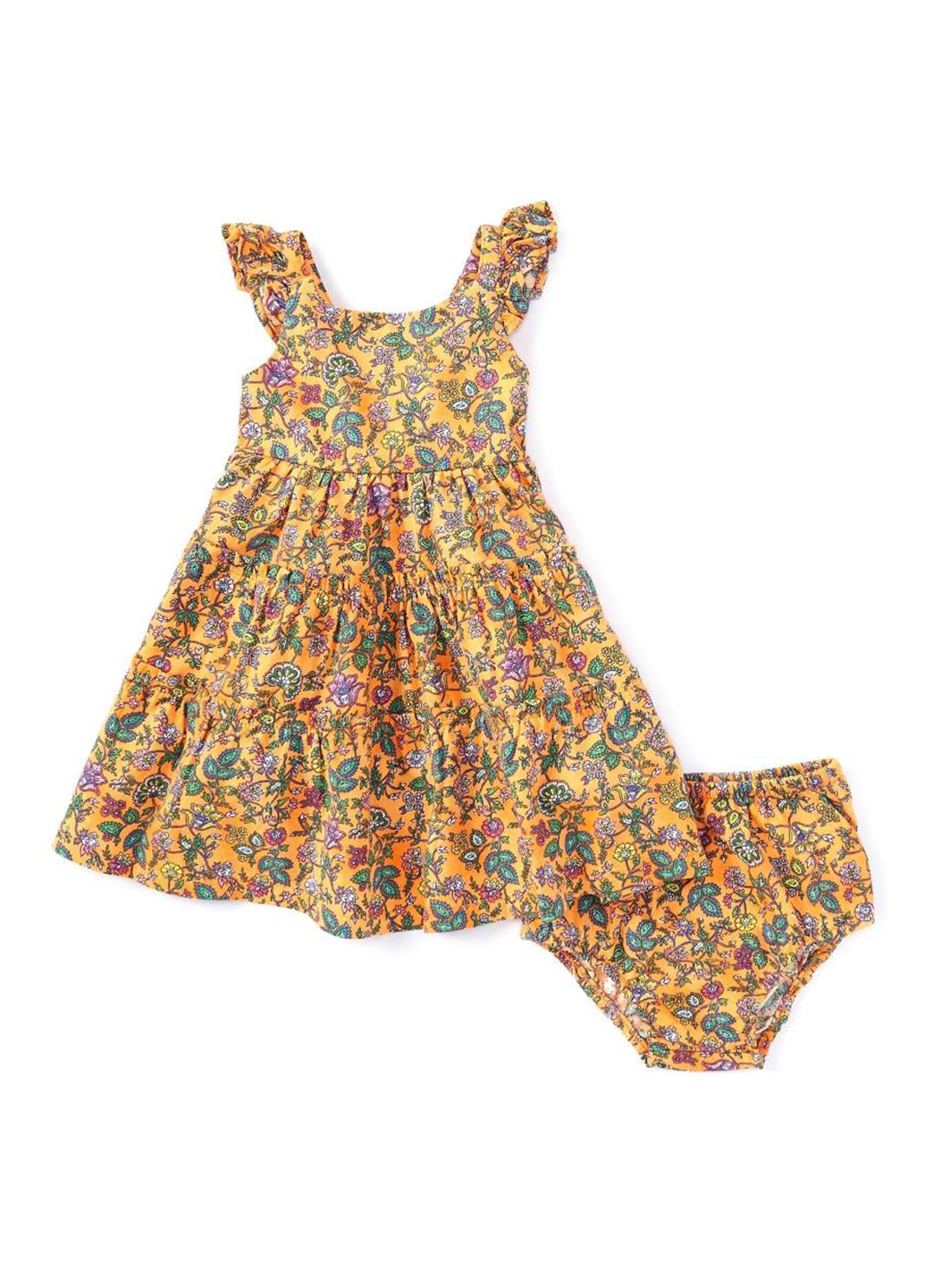 Помаранчевий літній комплект (плаття, трусики) Ralph Lauren