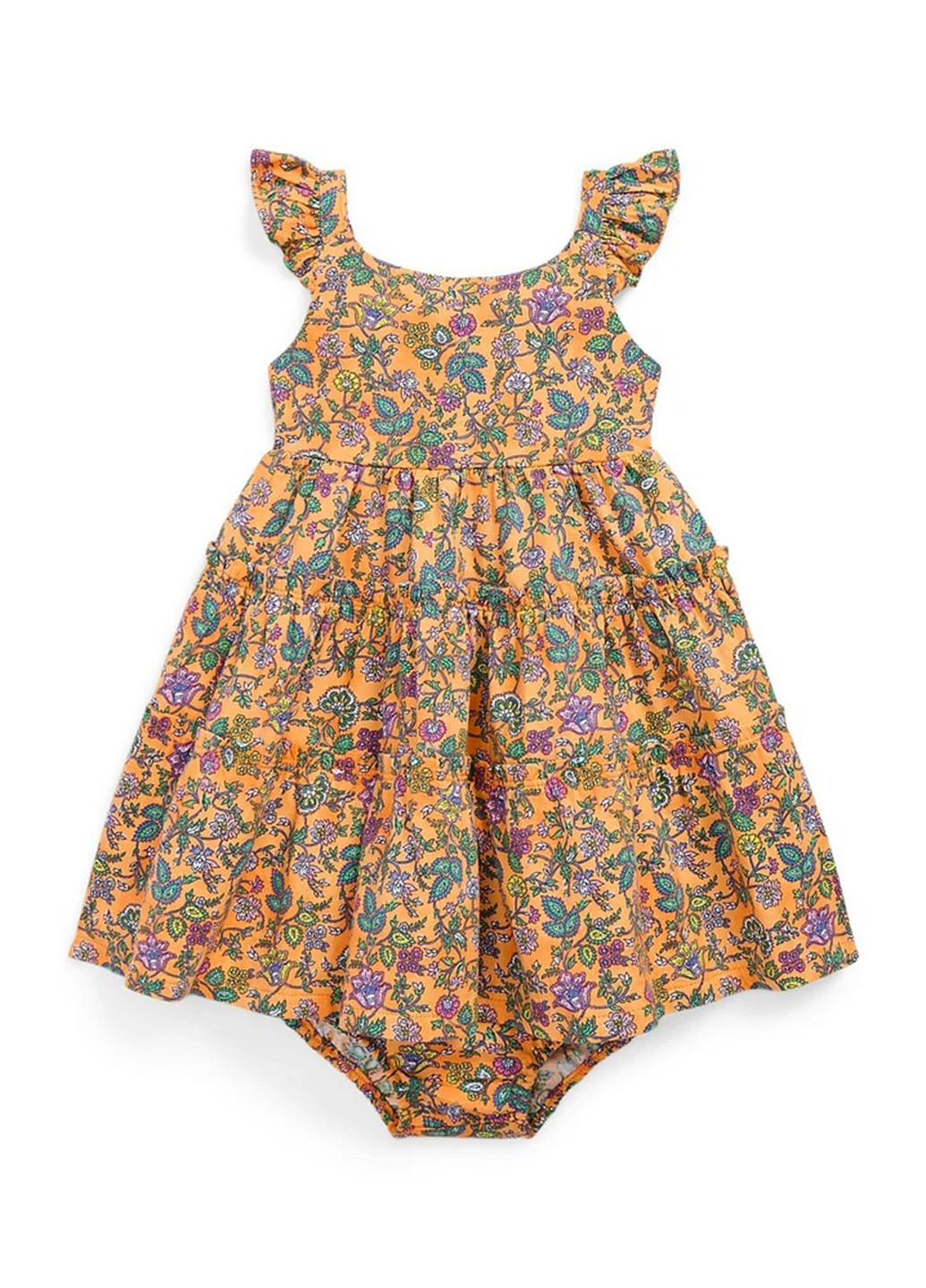 Помаранчевий літній комплект (плаття, трусики) Ralph Lauren