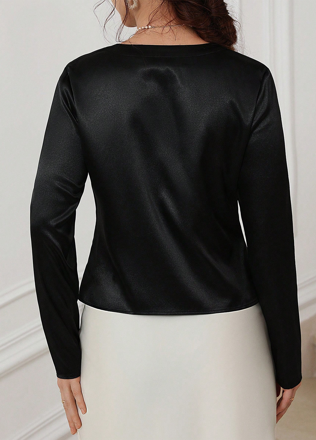 Чорно-біла блуза SHEIN