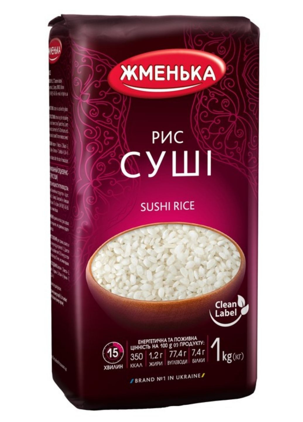 Рис для Суші 1 кг Жменька (244010538)