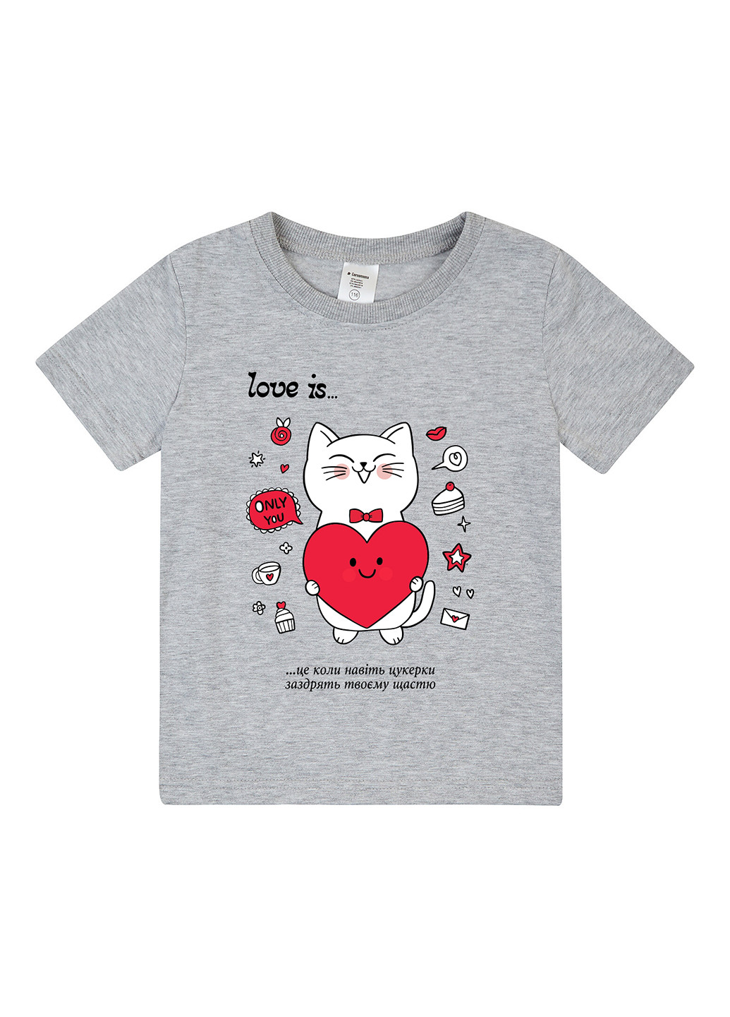 Серая демисезонная футболка Garnamama