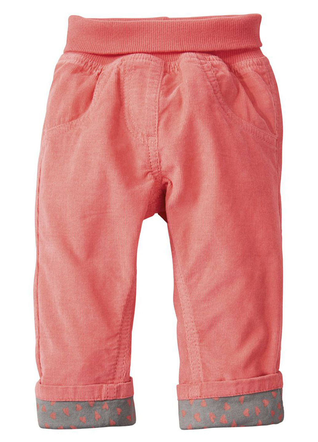 Розовые кэжуал демисезонные прямые брюки Lupilu