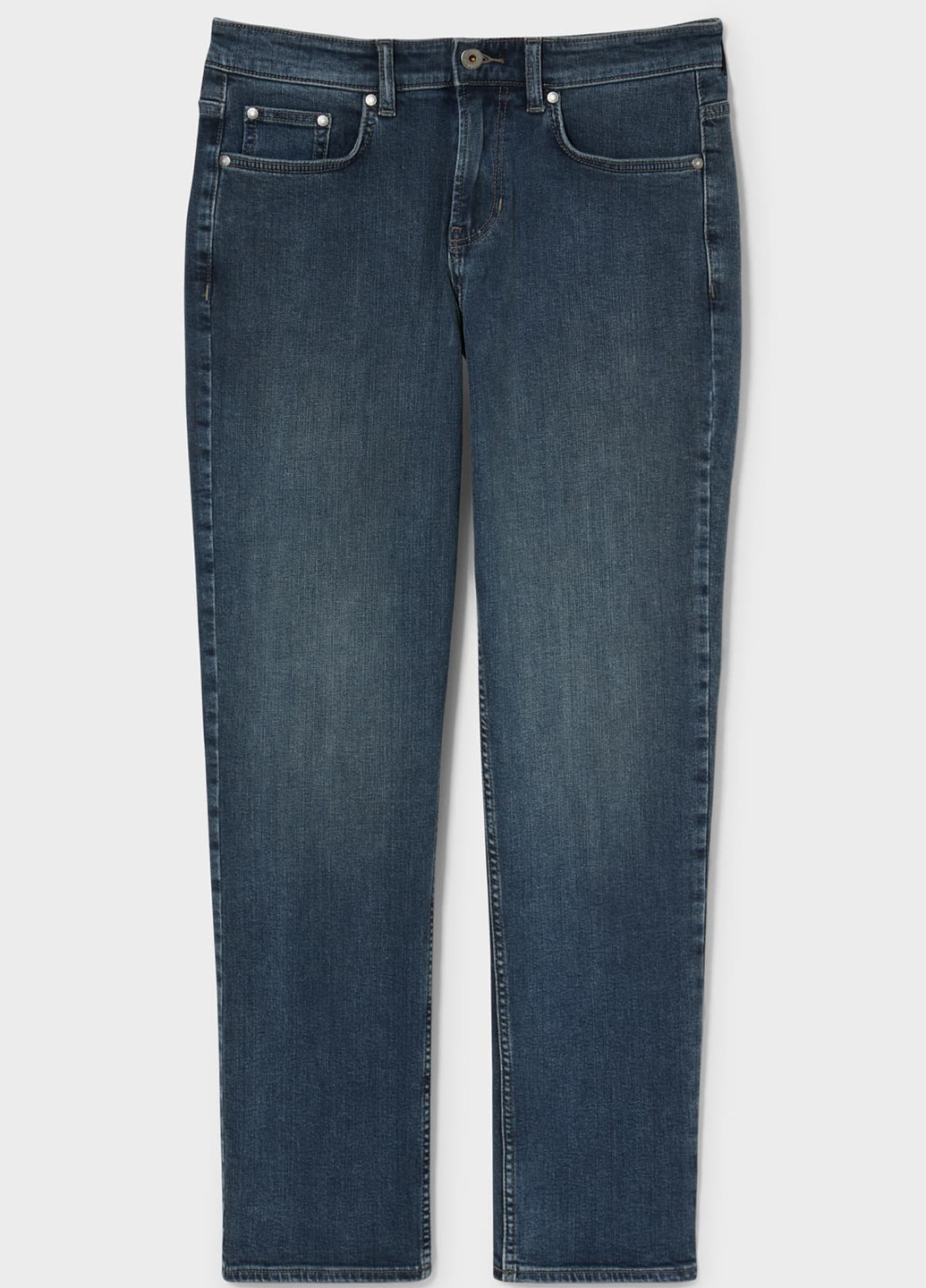 Темно-синие демисезонные прямые джинсы C&A