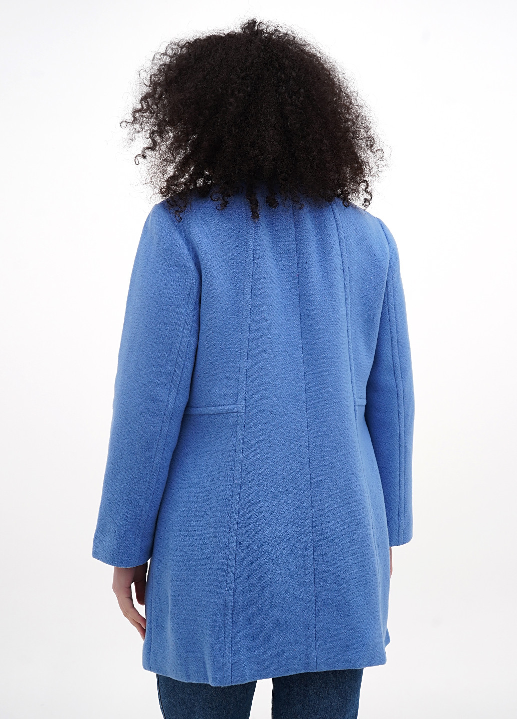 Світло-синє демісезонне Пальто однобортне Talbots