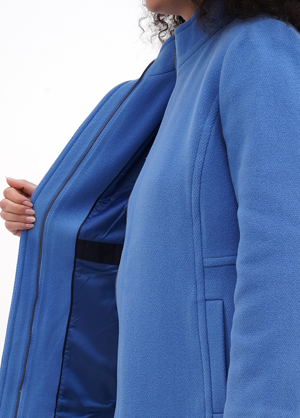 Світло-синє демісезонне Пальто однобортне Talbots