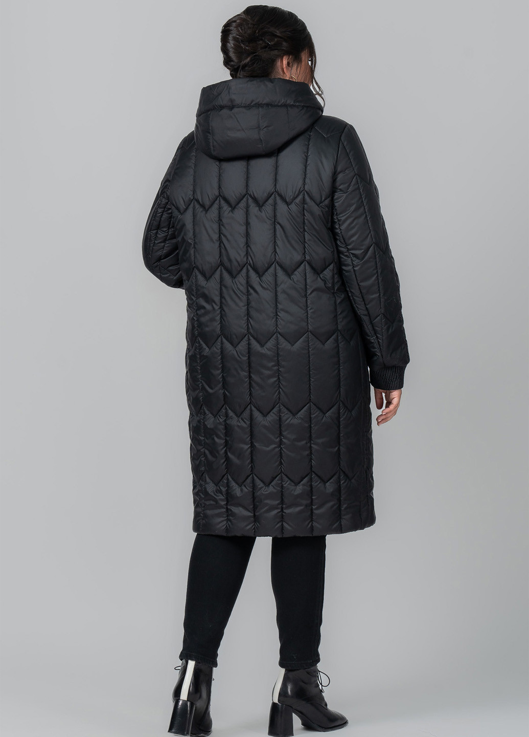 Черное демисезонное Пальто двусторонее A'll Posa