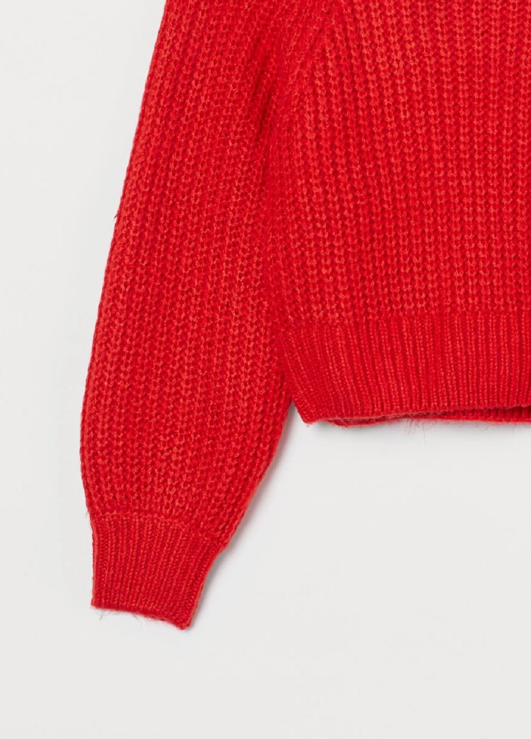 Красный демисезонный джемпер с открытыми плечами H&M