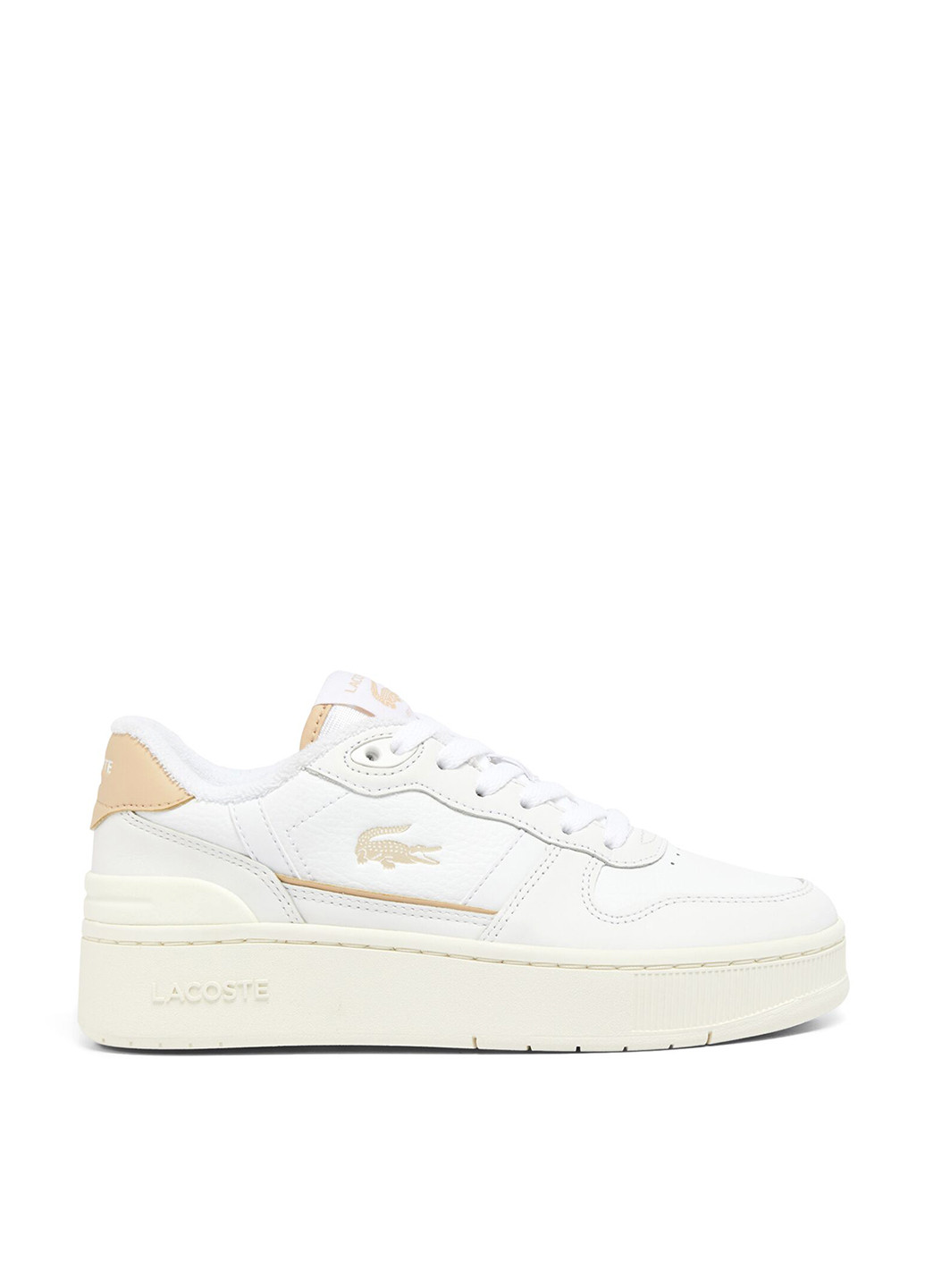Кроссовки Lacoste T-Clip Platform белые демисезоны (329694582)