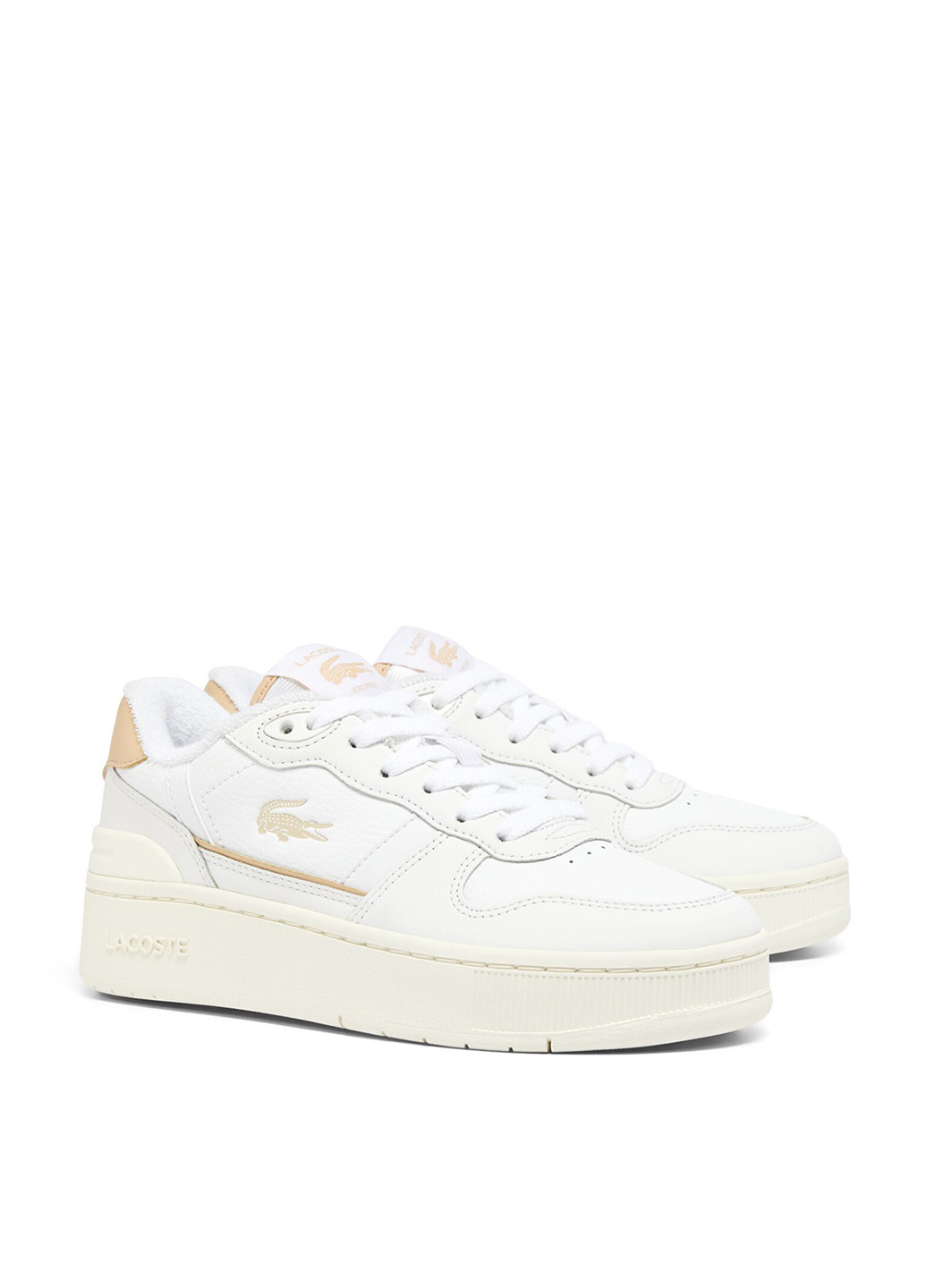 Кроссовки Lacoste T-Clip Platform белые демисезоны (329694582)