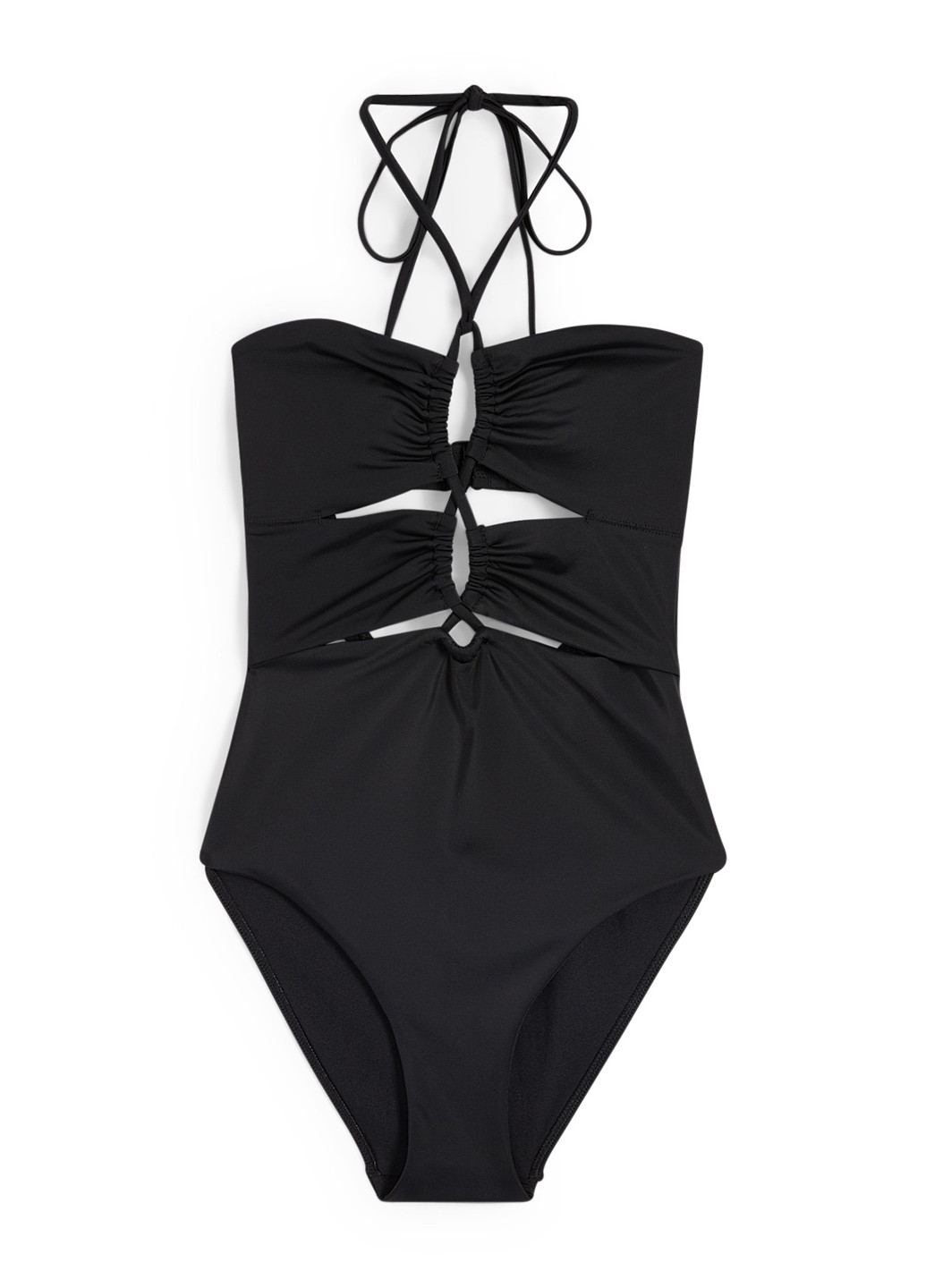 Черный летний купальник слитный C&A