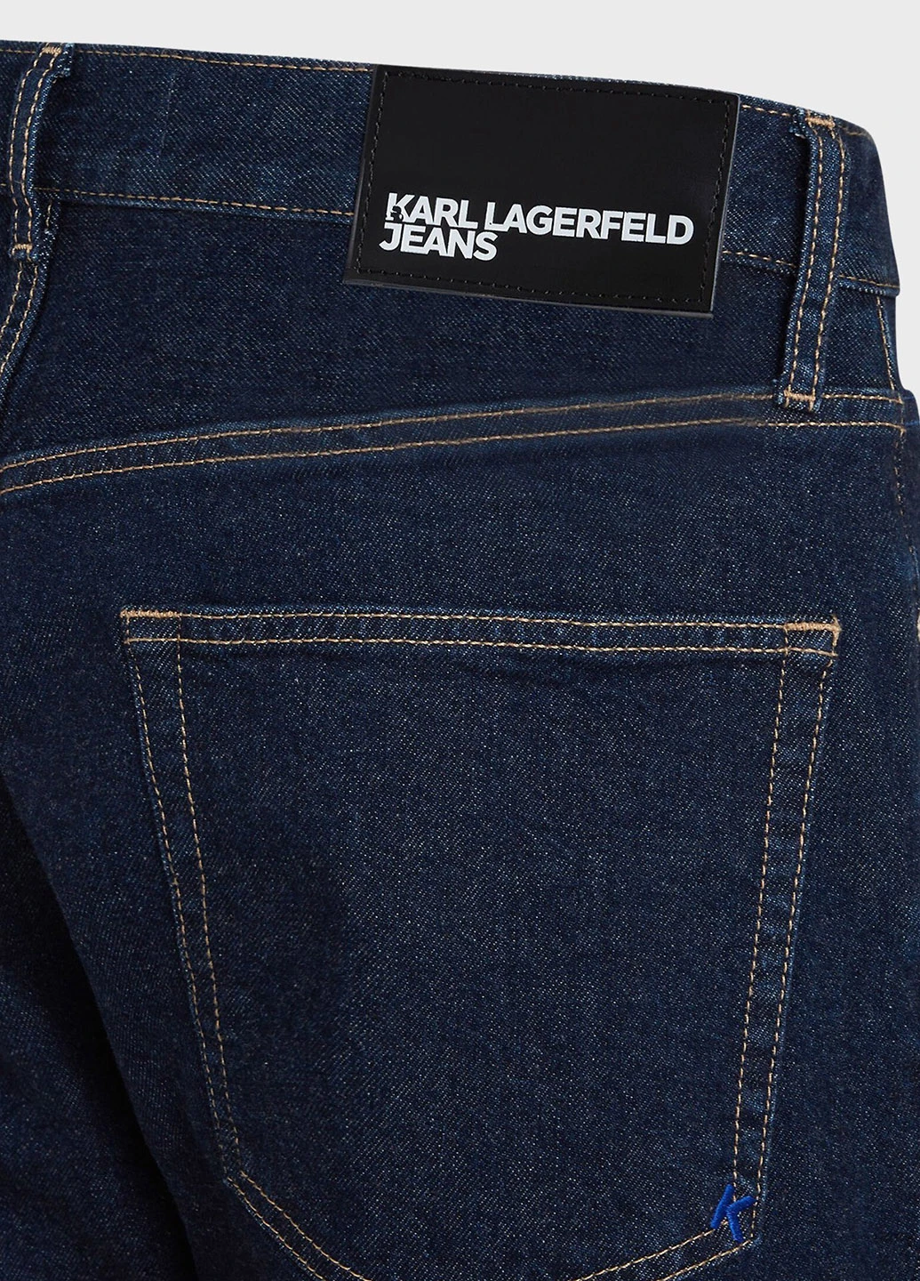 Темно-синие демисезонные зауженные джинсы Karl Lagerfeld Jeans