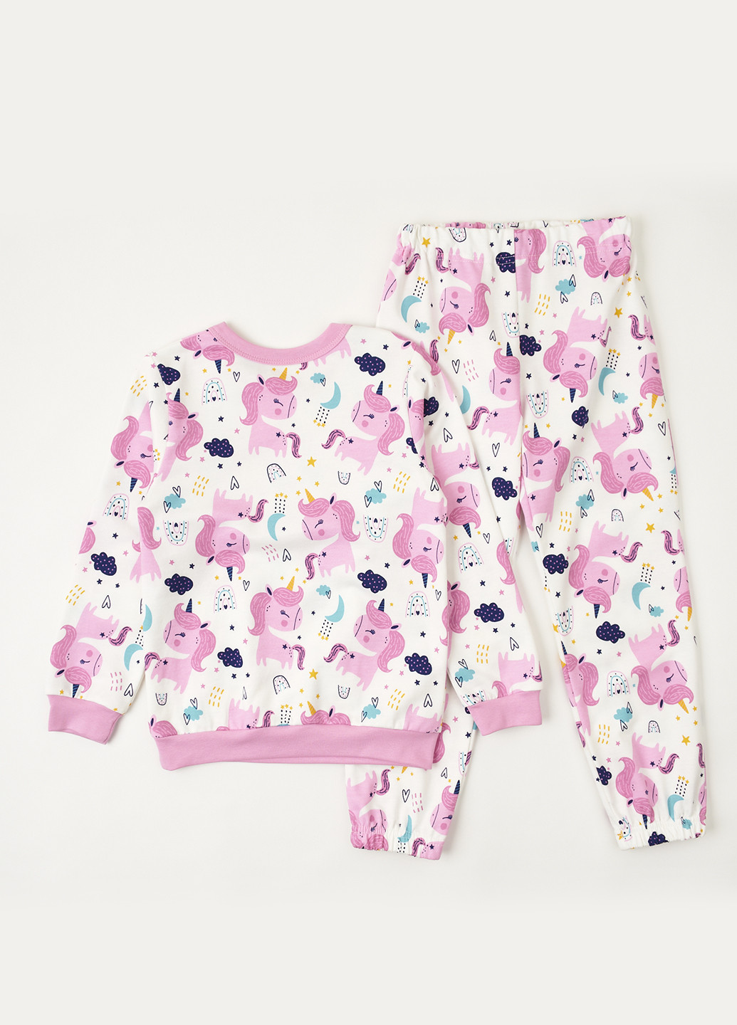 Молочная всесезон пижама (свитшот, брюки) свитшот + брюки Ляля