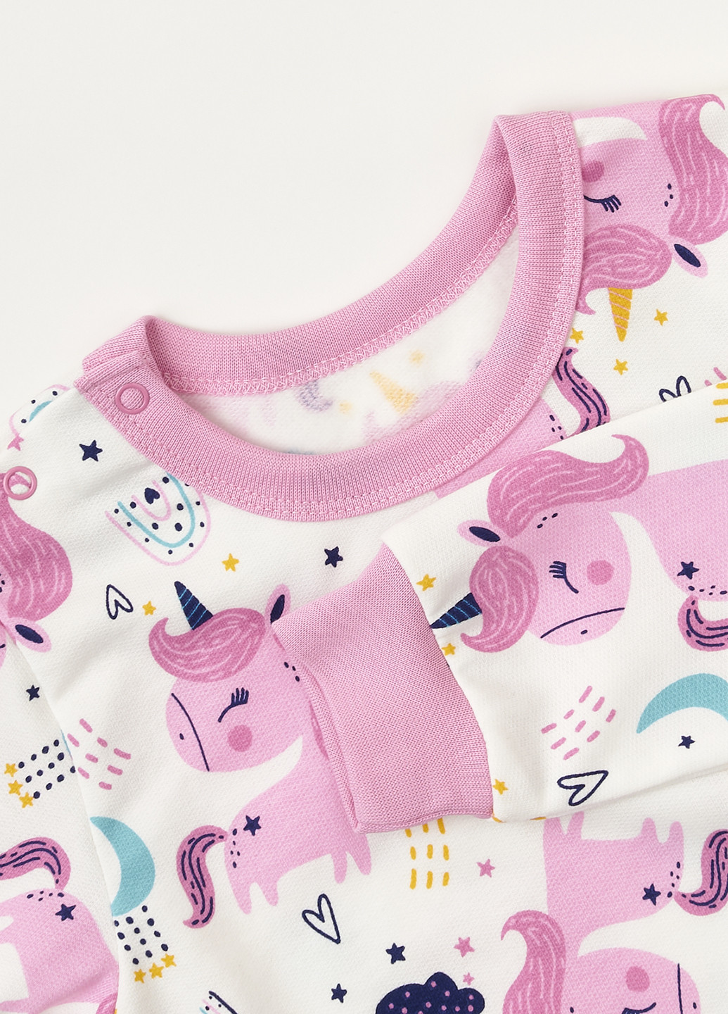 Молочная всесезон пижама (свитшот, брюки) свитшот + брюки Ляля