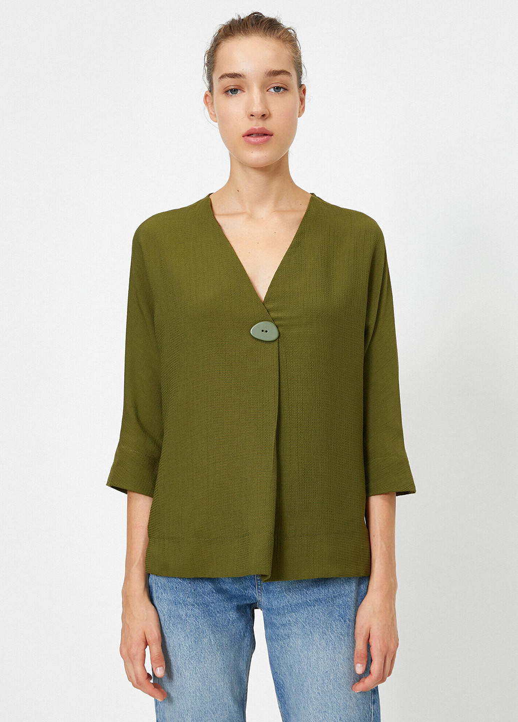 Хаки блуза KOTON