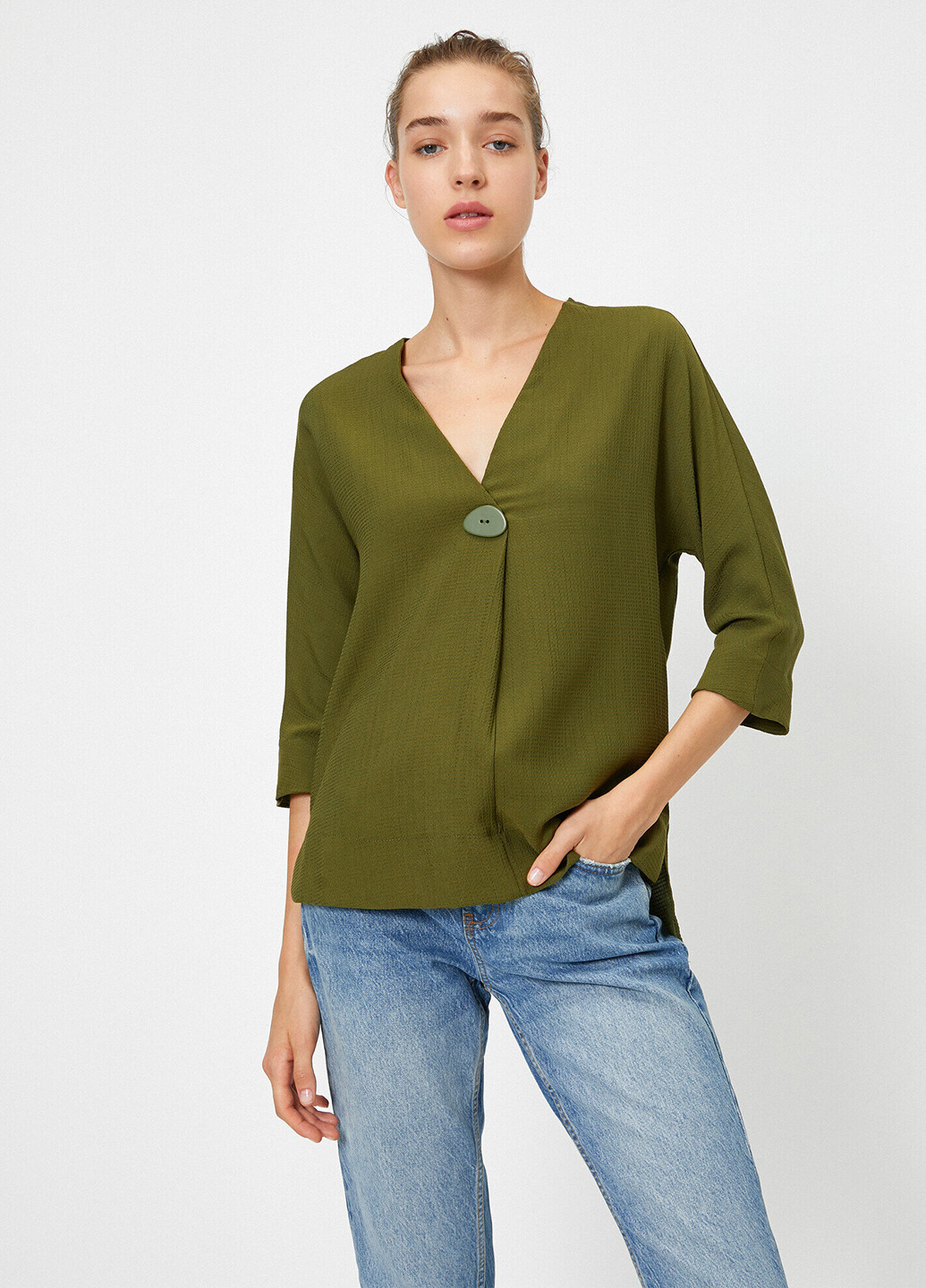 Хаки блуза KOTON